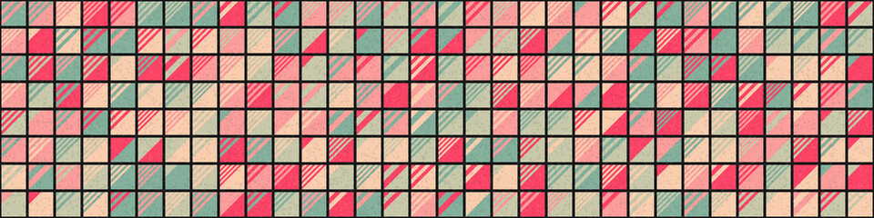 Abstract Geometric Pattern generative computational art illustration