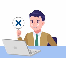 Young man in green tie