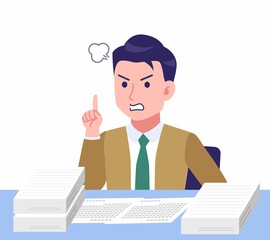 Young man in green tie