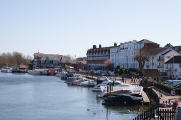 Views of the Marina at Henley on Thames in Oxfordshire in the UK