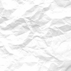 Crumpled paper abstract background texture. Texture of white crumpled paper background