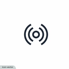 broadcasting icon vector illustration simple design element