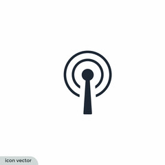 broadcasting icon vector illustration simple design element