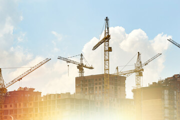 Construction of a new residential complex.