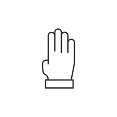 Hand touch icon isolated on white background. Pointer symbol modern, simple, vector, icon for website design, mobile app, ui. Vector Illustration