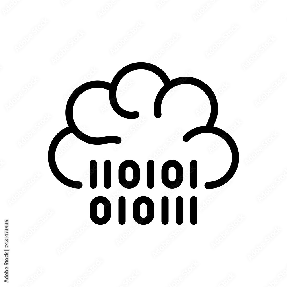 Poster machine learning, artificial intelligence, modern technology, smart analysis. black linear icon with