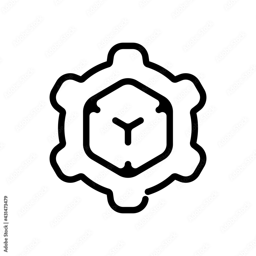 Poster opened box, product development, carton package, simple icon. black linear icon with editable stroke