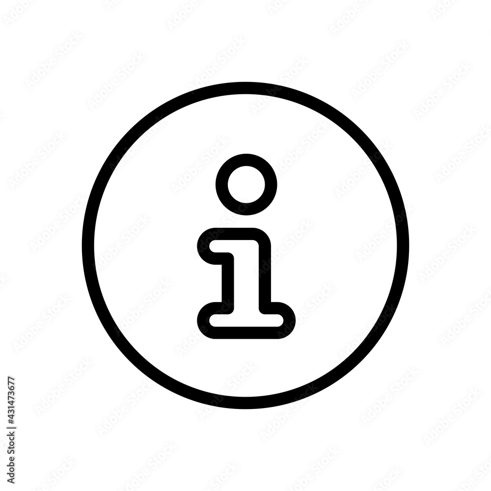 Poster info symbol in rounded cloud, simple icon. black linear icon with editable stroke on white backgroun