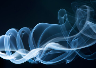 abstract blue smoke