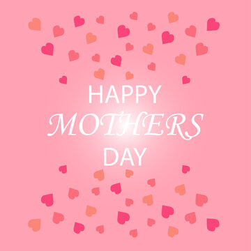 image of greeting card for mother's day on a white background, vector illustration