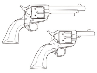 西部劇,ウエスタン,銃,GUN,SAA、バリエーション2点