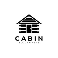 cabin logo vintage symbol illustration design