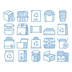 Packaging icon hand drawn illustration