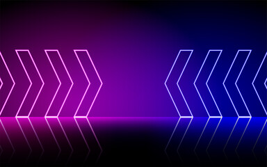 Neon glowing lines, magic energy space light concept, abstract background design