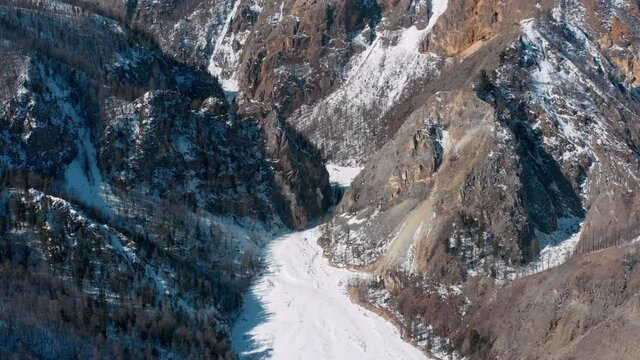 Mountains from aerial view. Landscape. Nature. Travel.