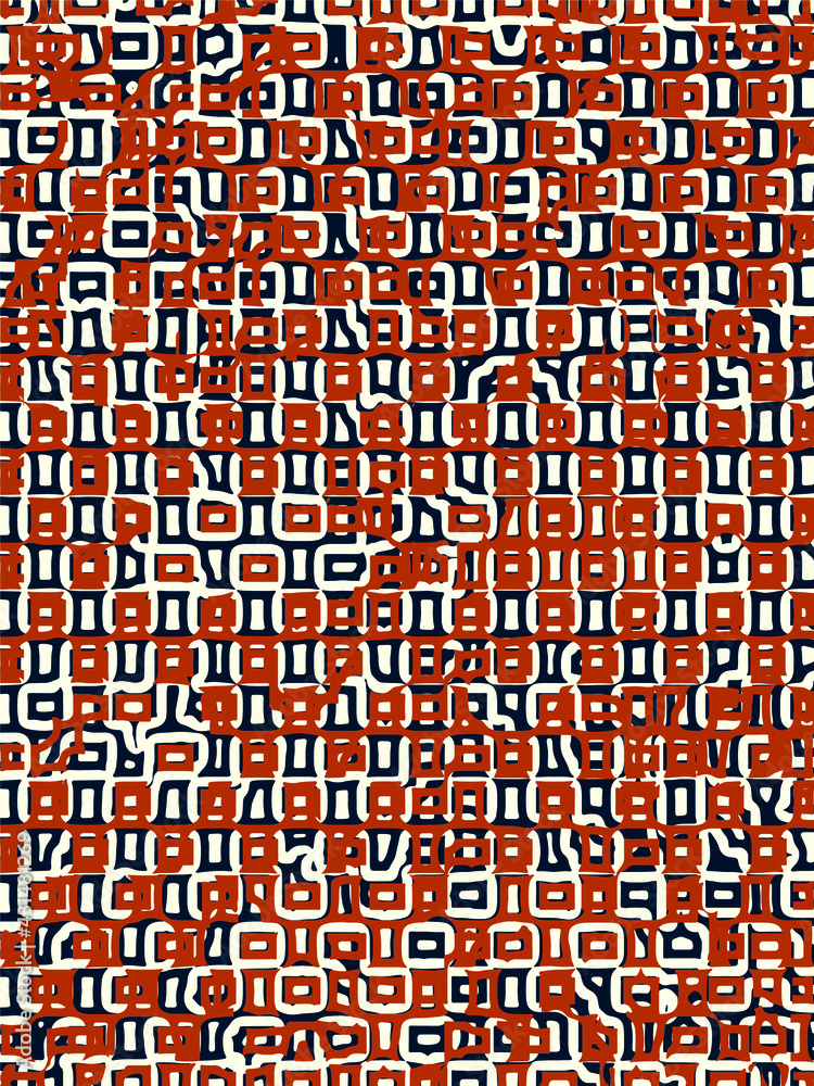 Poster abstract grunge vector background. color handcrafted composition of overlapping irregular graphic el