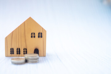 Concept for home loan, real estate and home design