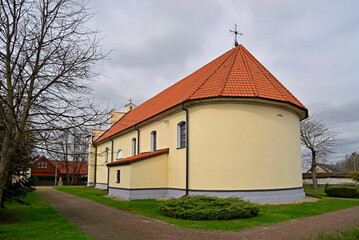 Built at the end of the 18th century, the Catholic Church of Saint Lawrence in Dolistowo in...