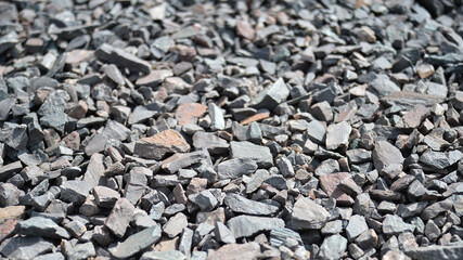 Texture of gray stones of natural origin. Background
