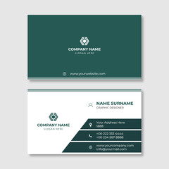 Modern simple clean professional business card template