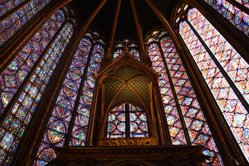 stained glass window in church