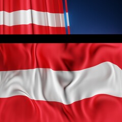 Abstract Austria Flag 3D Render (3D Artwork)