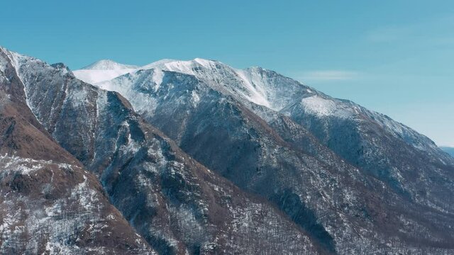Mountains from aerial view. Landscape. Nature. Travel.
