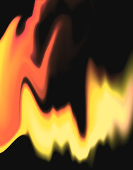 Abstract fire background with space
