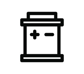 Car battery icon