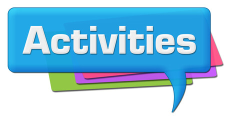 Activities Colorful Comment Symbol 