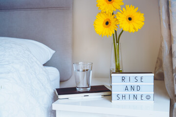 Good morning concept. Inspiration Motivational Life Quotes 