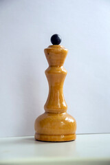 a lone chess piece