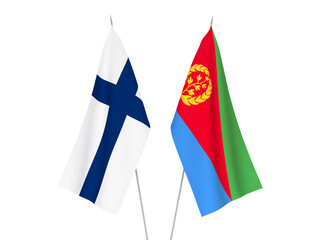 Eritrea and Finland flags
