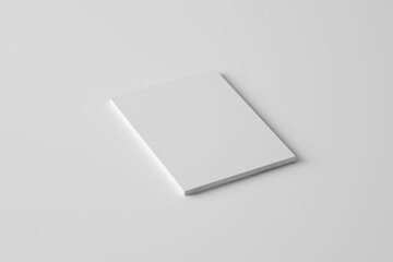 Magazine mockup on soft color background