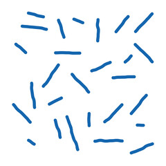 Unhealthy Bacillus Bacteria doodle icon hand drawn illustration