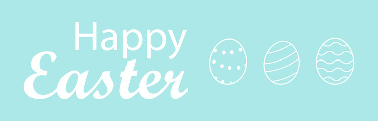 Happy easter banner
