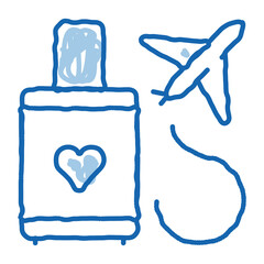 Champagne Glasses Wedding Ceremony Vector Icon