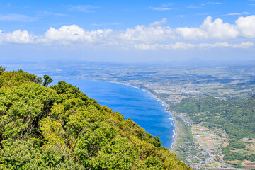 開聞岳山頂から見た景色　鹿児島県指宿市　Scenery seen from the summit of Mt. Kaimondake Kagoshima-ken Ibusuki city　
