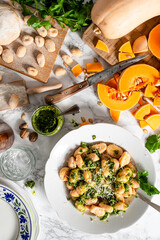 homemade pumpkin gnocchi