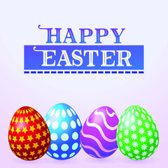 Vector Happy Easter eggs collection