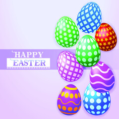 Vector Happy Easter eggs collection