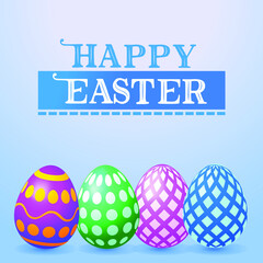 Vector Happy Easter eggs collection