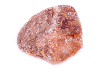 macro spinel stone on a white background