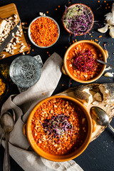lentil soup with tofu