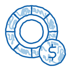 Poker Betting And Gambling doodle icon hand drawn illustration