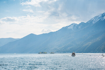 picturesque town of Ascona at Lago Maggiore, Ticino