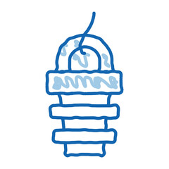 Fixing Equipment Canoeing doodle icon hand drawn illustration