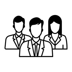 Work Group Concept, hrm symbol on white background, Crowd or Team Vector color Icon Design,