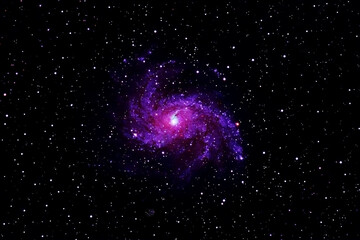Spiral galaxy on a dark background. Elements of this image were furnished by NASA.