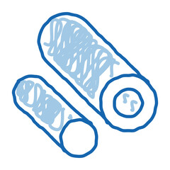 Circular Pipes Metallurgical doodle icon hand drawn illustration